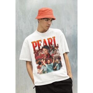 Pearl Horror Movie Shirt, Graphic Tee, Unisex White